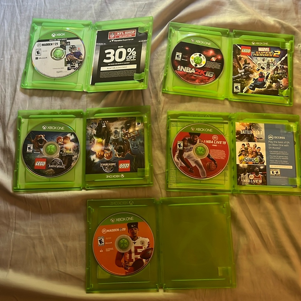 I do own a xbox no more,these are all pretty old games but have no meaning to me